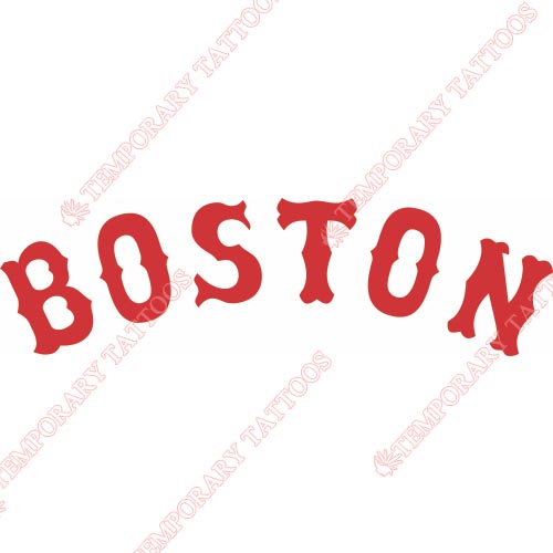 Boston Red Sox Customize Temporary Tattoos Stickers NO.1470